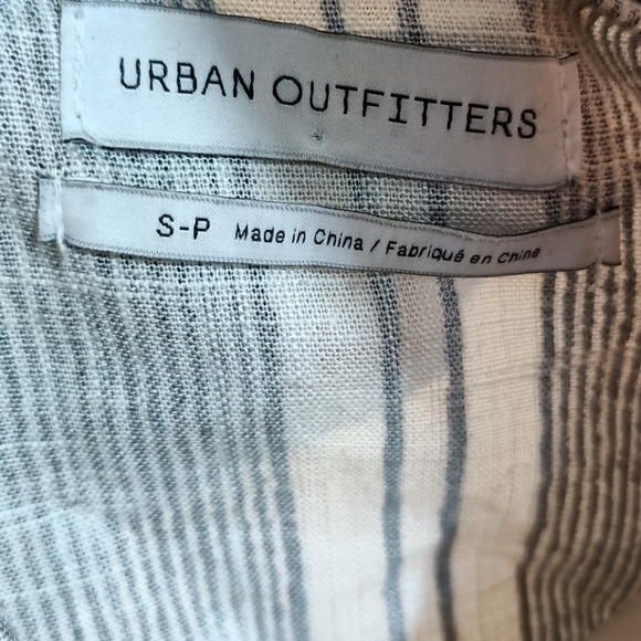 Urban Outfitters | Striped Wrap Tie-Front Crop Top | Women's Small - Picture 6 of 8